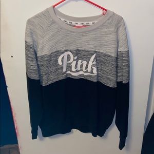 Black, Gray, and White Sweater